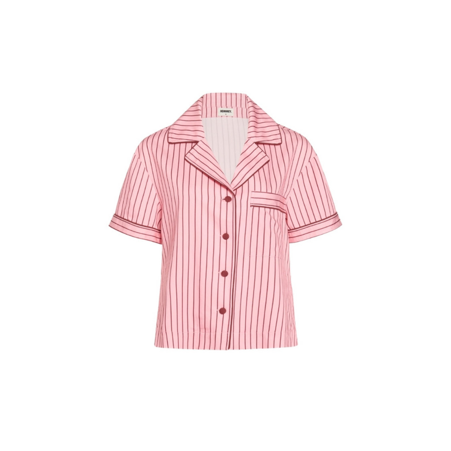 Short Sleeve Shirt, Rocky Road Stripes