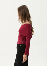 Beckett - Off-Shoulder Long Sleeve Top
