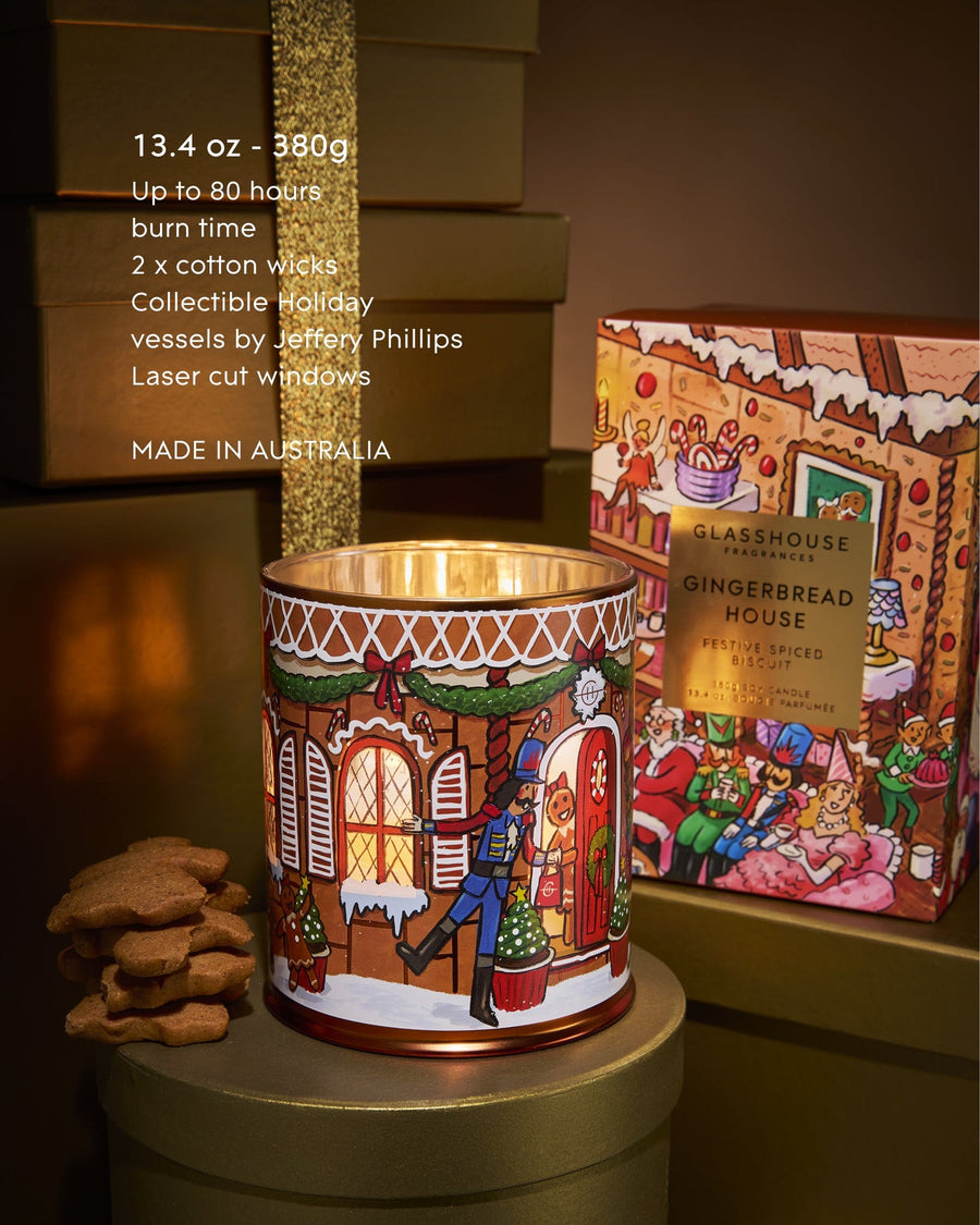 Gingerbread House Candle
