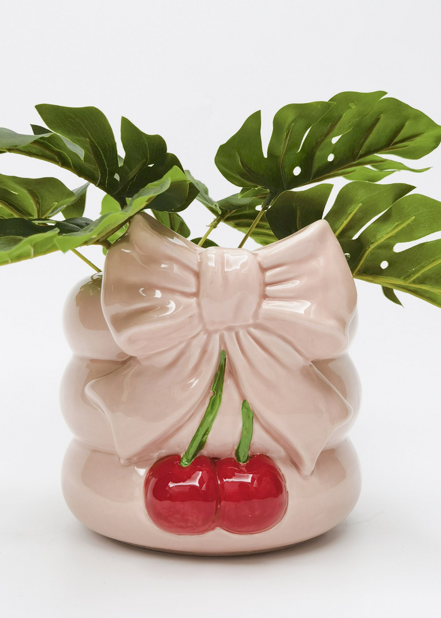 Cherry Bow Planter