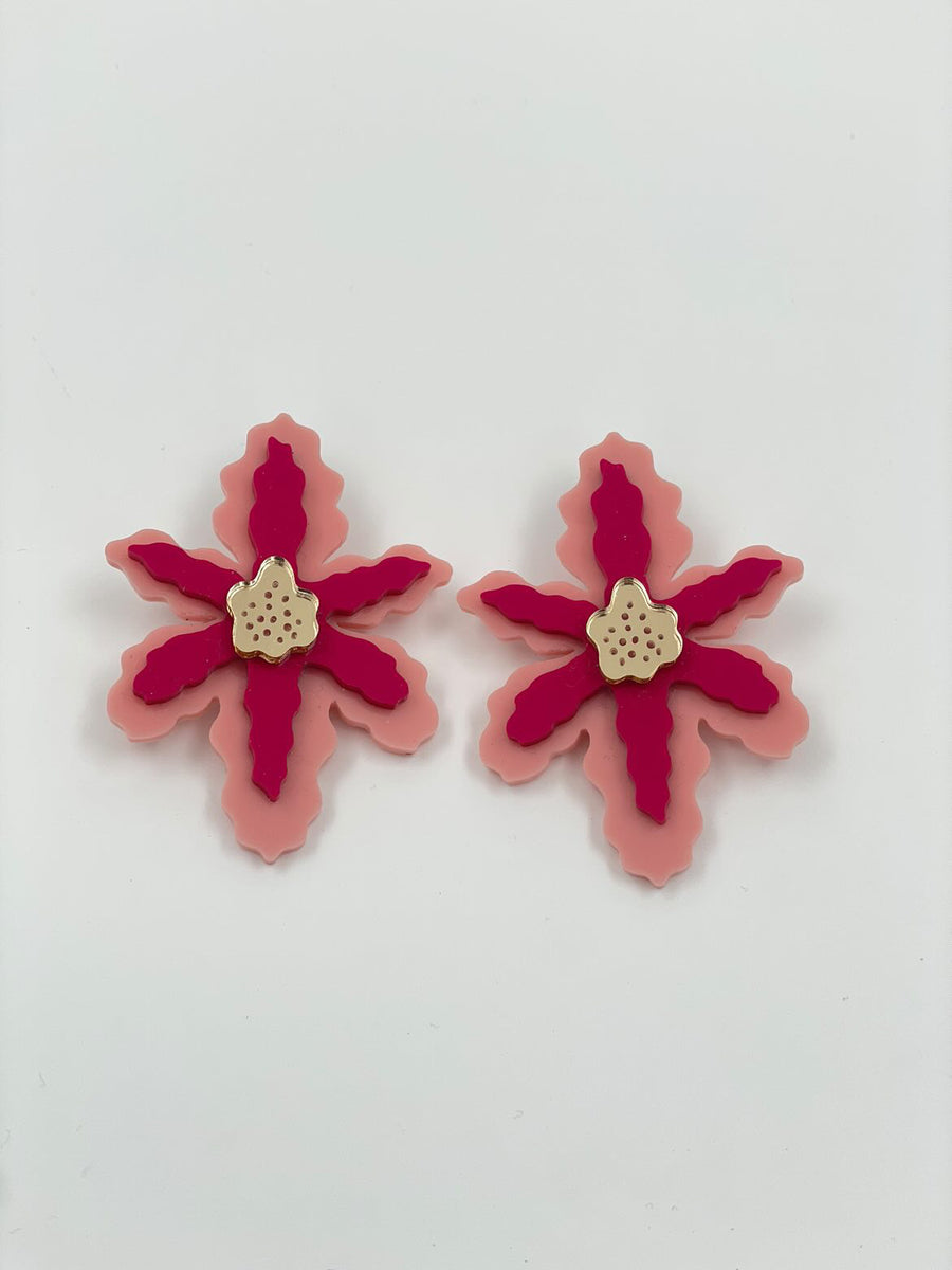 Mini Flora Statement Earring