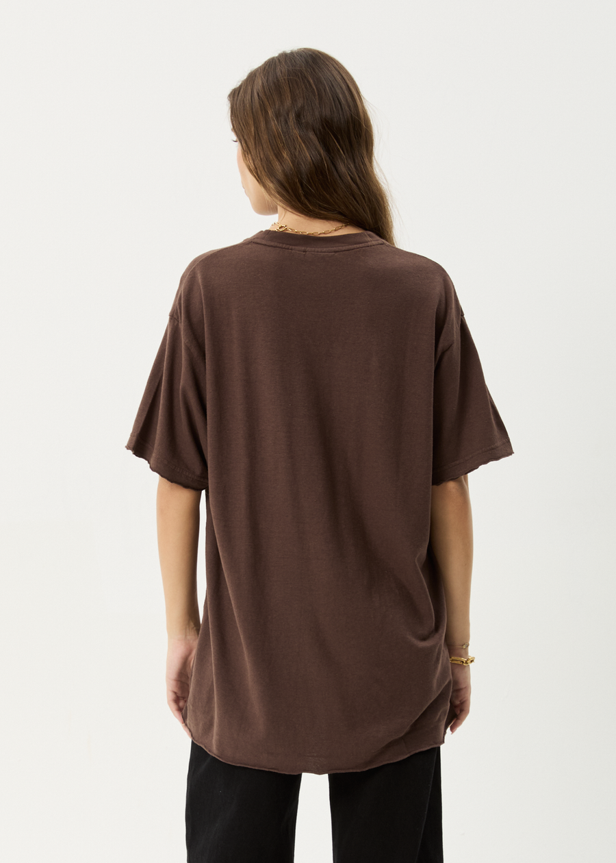 Slay Oversized Tee - Coffee