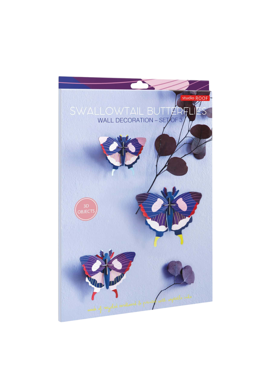 Swallowtail Butterflies, Set of 3