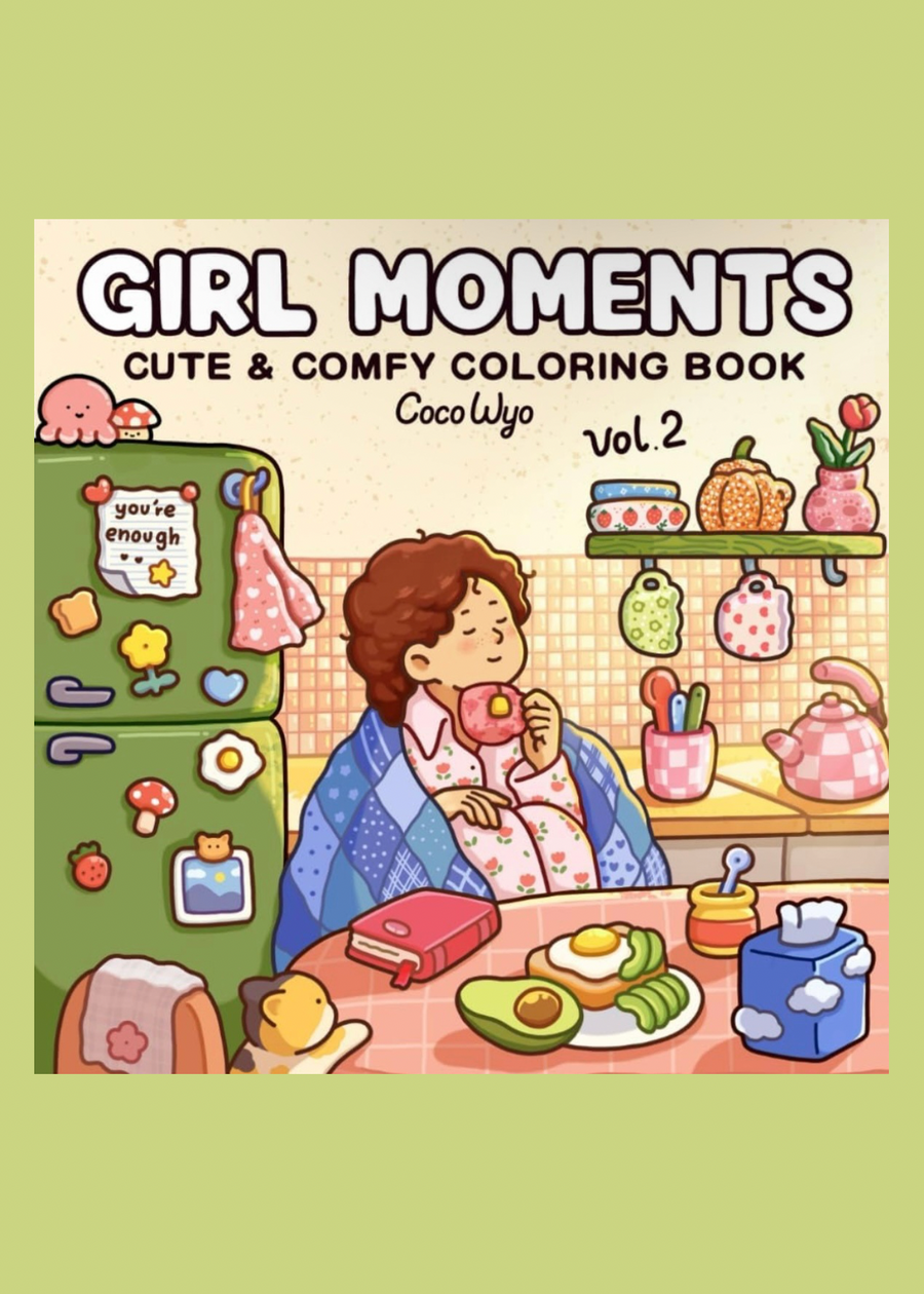 Girl Moments Vol 2: Colouring Book for Adults & Teens
