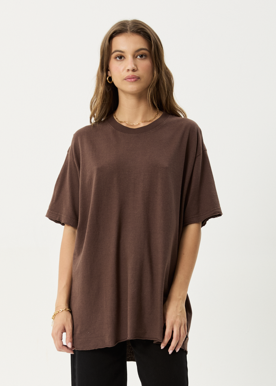 Slay Oversized Tee - Coffee