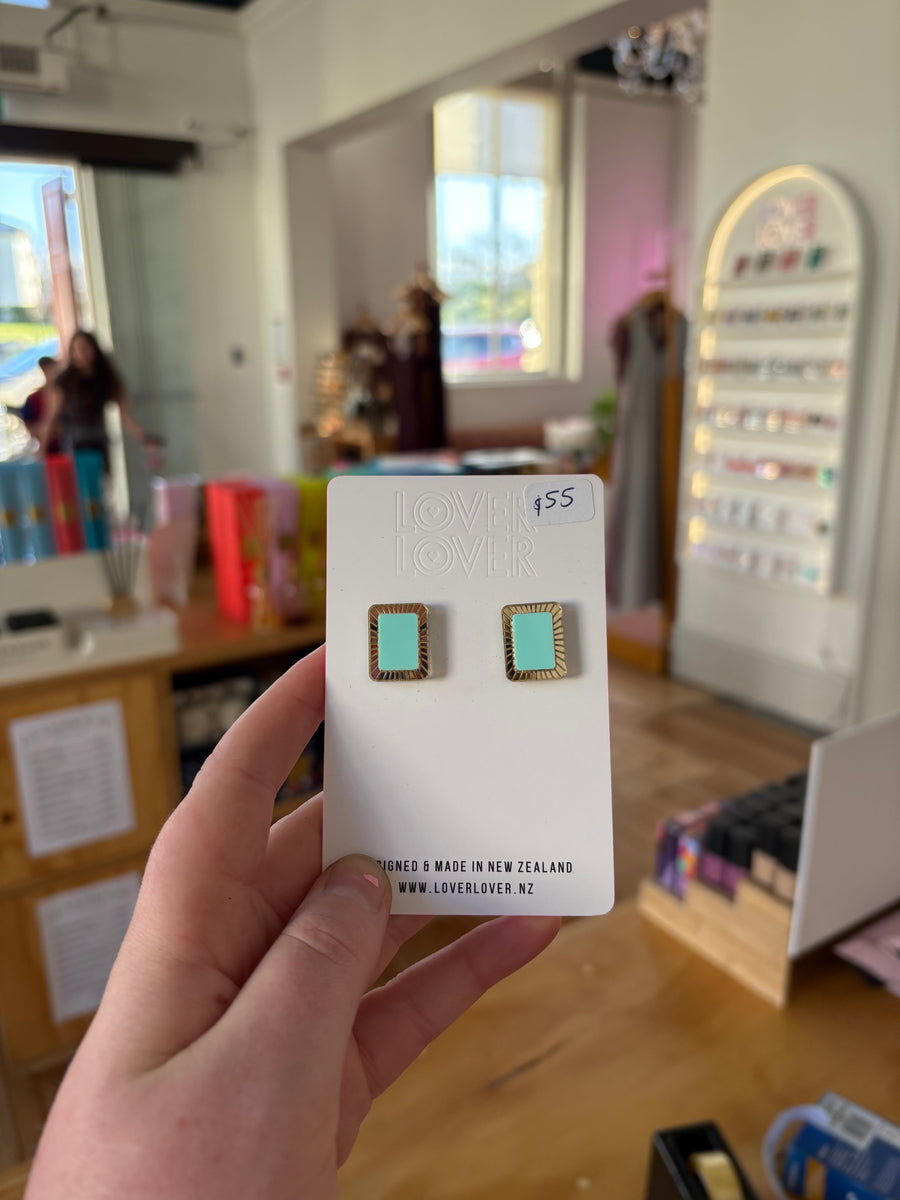 Chrissy Stud - Teal