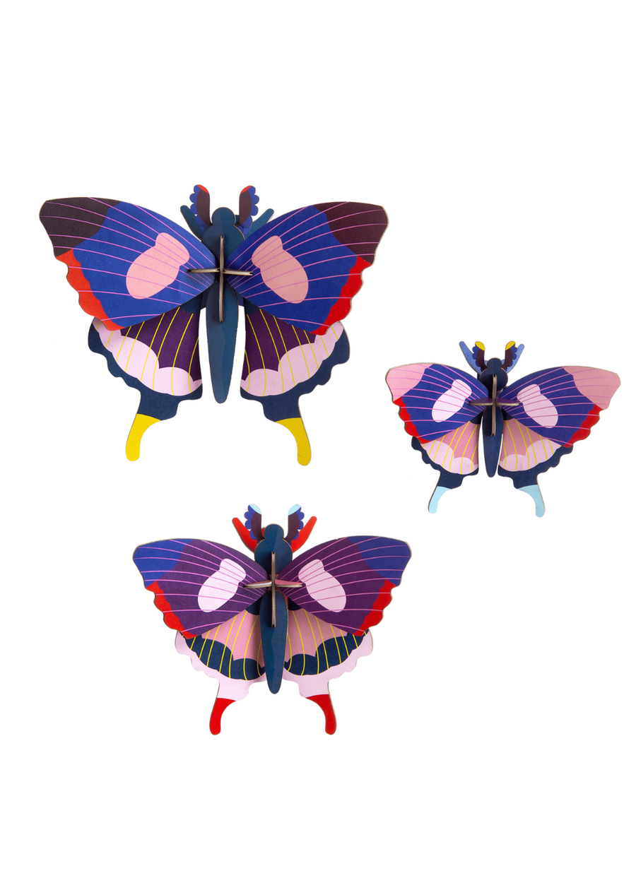Swallowtail Butterflies, Set of 3