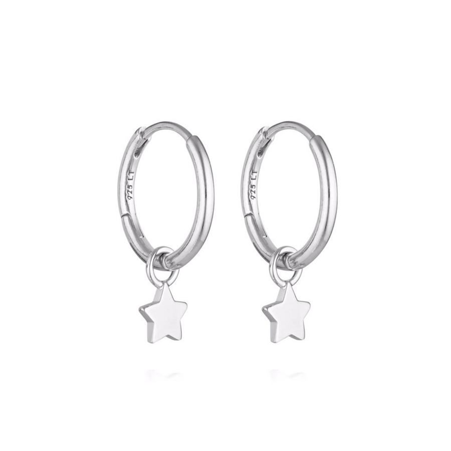 Tiny Star Huggie Hoop Earrings