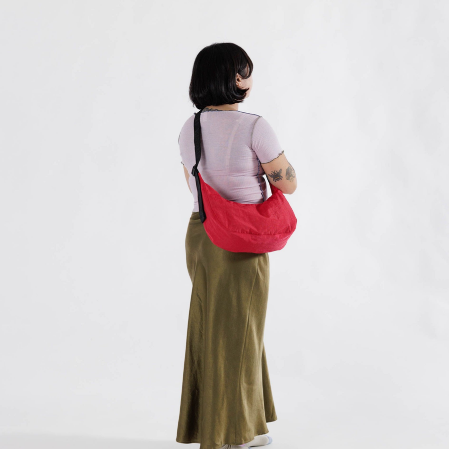 Medium Nylon Crescent Bag