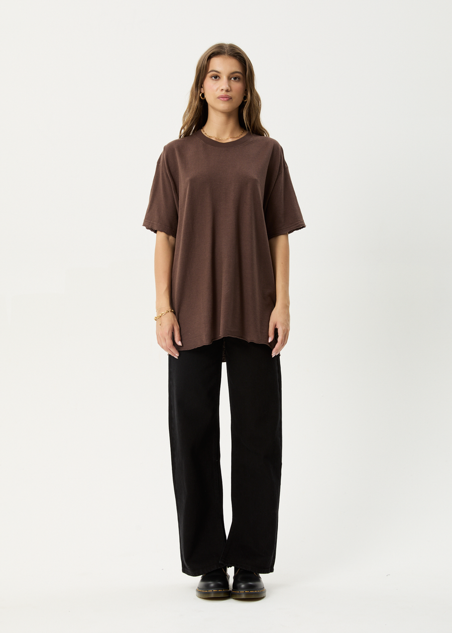 Slay Oversized Tee - Coffee