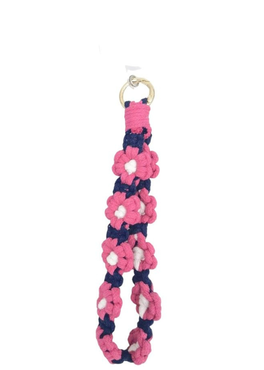 Daisy Phone Wrist Strap - Navy