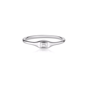 Form Baguette Ring, White Topaz