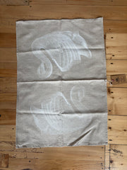 Swan Linen Tea Towel - Natural