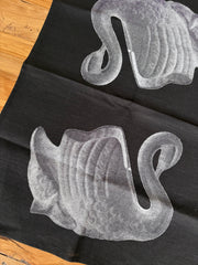 Swan Linen Tea Towel