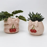 Cherry Bow Planter