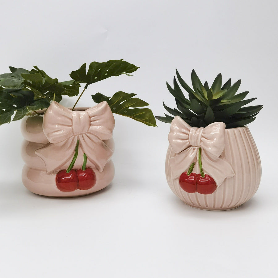 Cherry Bow Planter