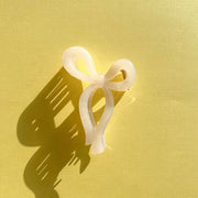 Bow Claw Clip - White