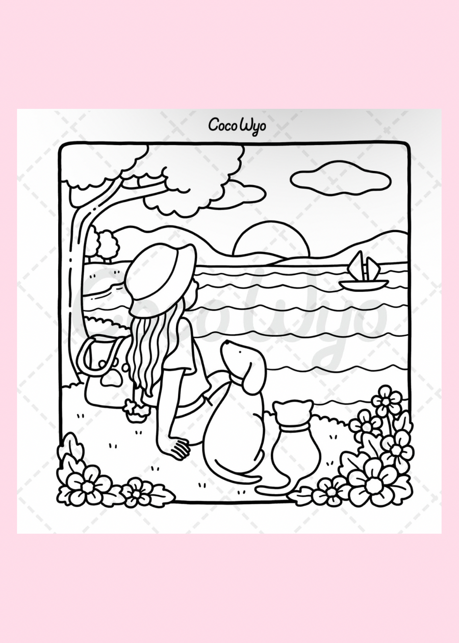 Girl Moments: Colouring Books For Adults & Teens
