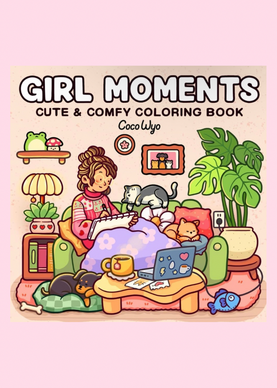 Girl Moments: Colouring Books For Adults & Teens