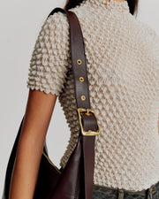 Large Everyday Croissant Bag, Chocolate