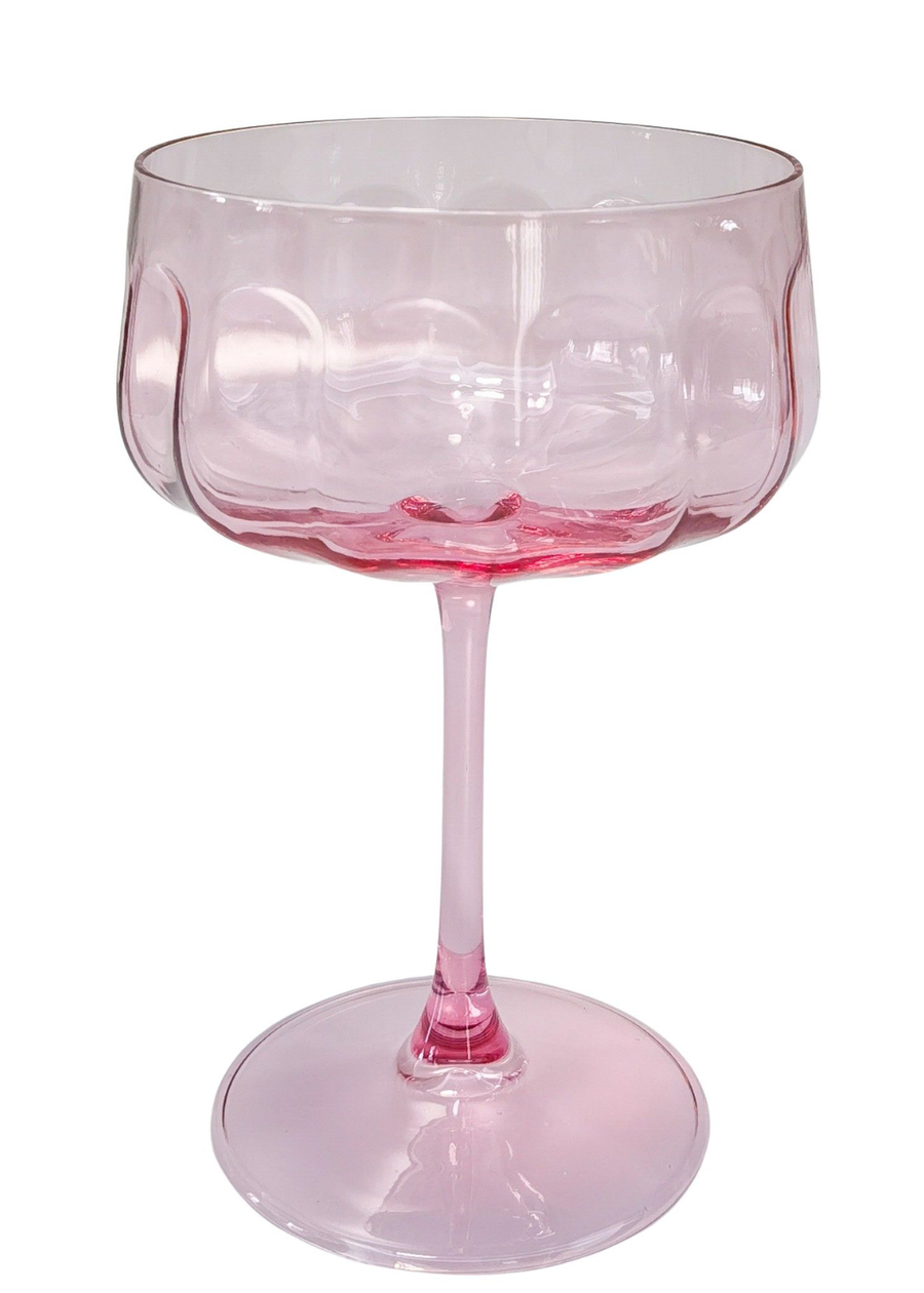 Tillie Coupe Glass - Pink