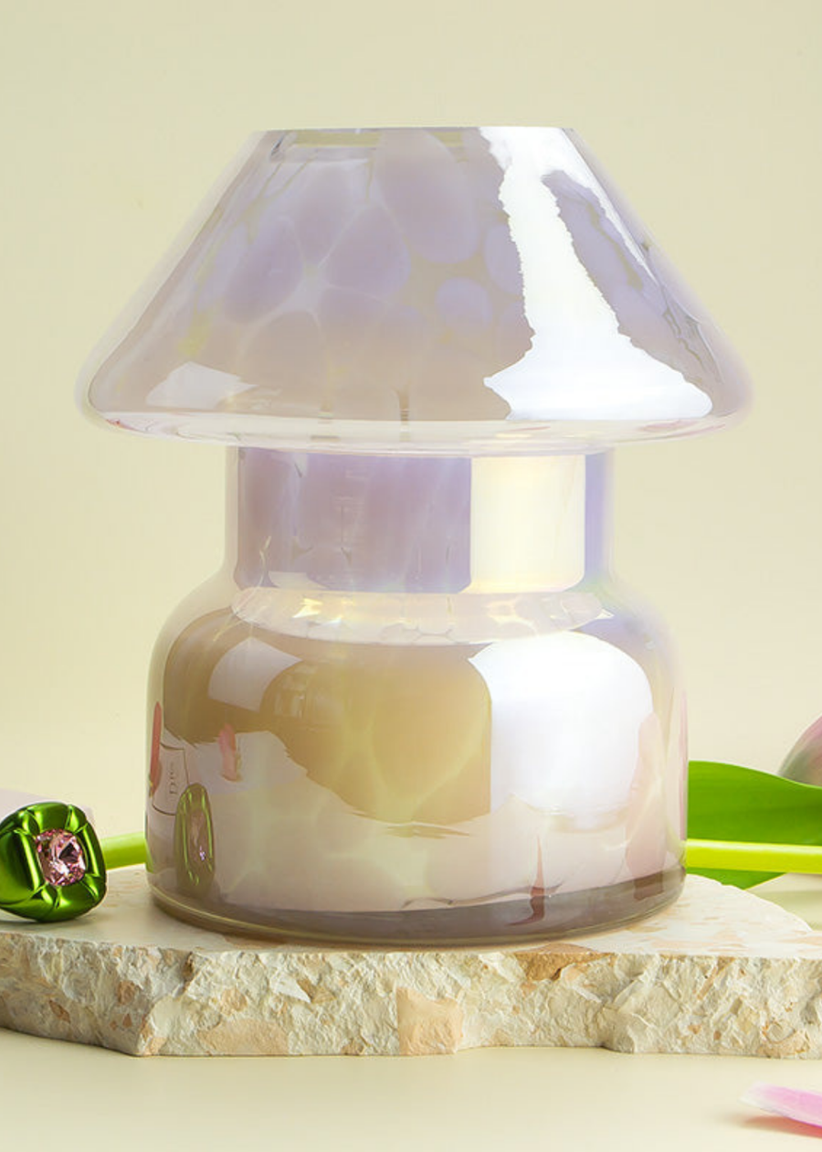 Periwinkle Mushroom Lamp