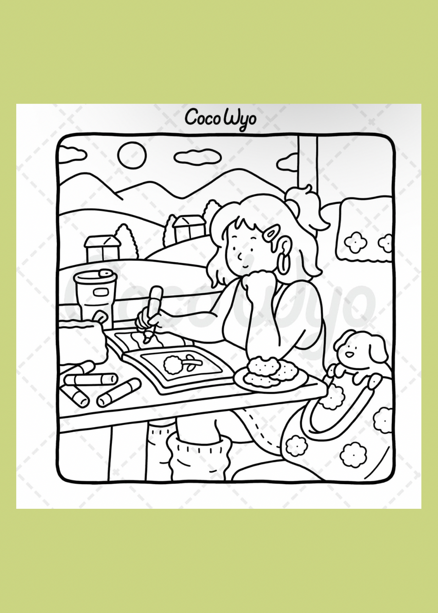 Girl Moments Vol 2: Colouring Book for Adults & Teens