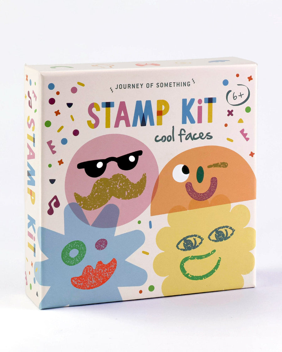 Wooden Stamp Kit - Cool Faces