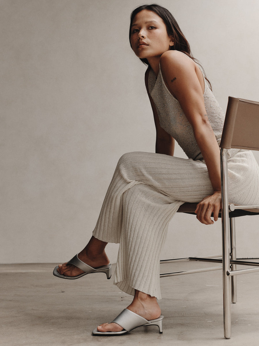 Marcella Heel in Silver