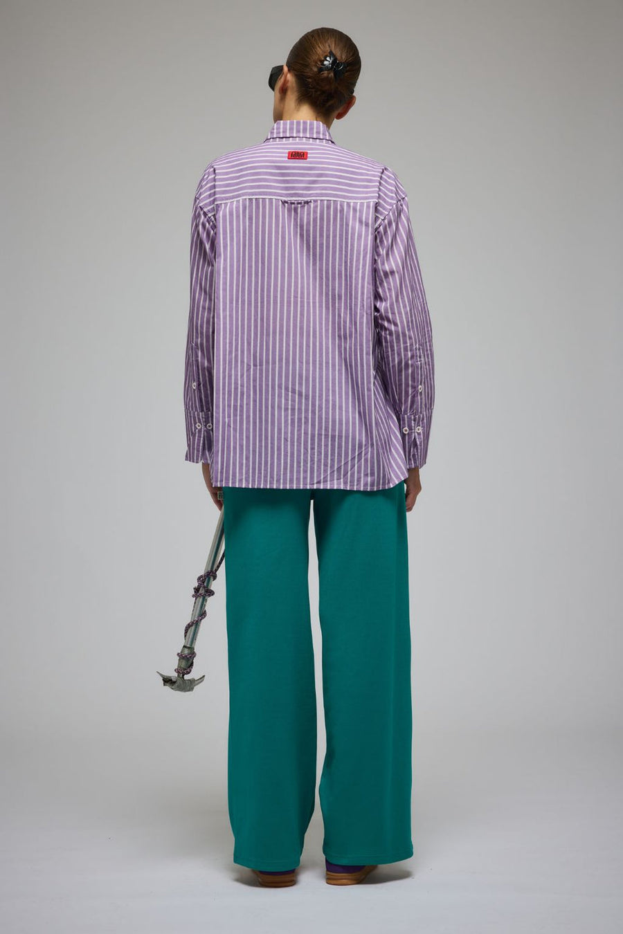 Bisous Stripe Shirt - Violet