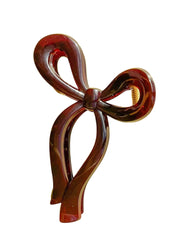 Bow Claw Clip - Brown