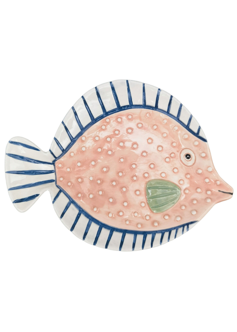 Reef Fish Trinket Dish - Pink 20cm