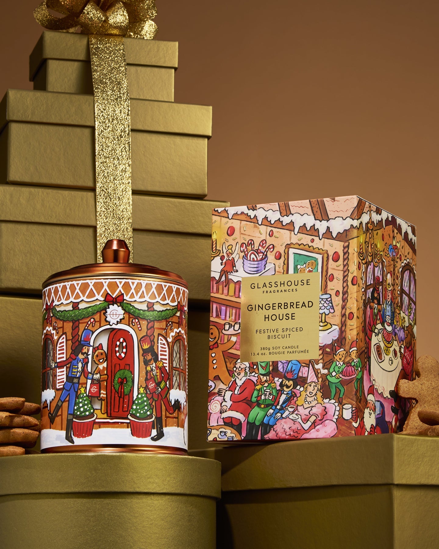 Gingerbread House Candle