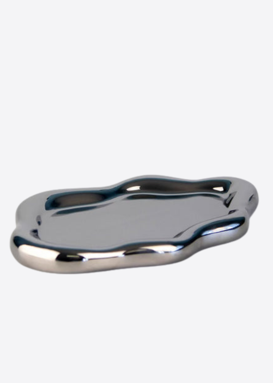 Chrome Cloud Trinket Tray