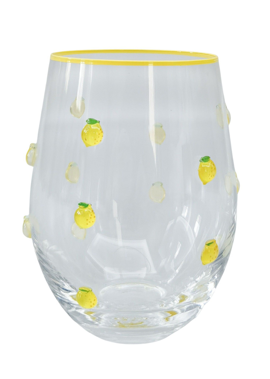 Kaya Lemon Stemless Glass