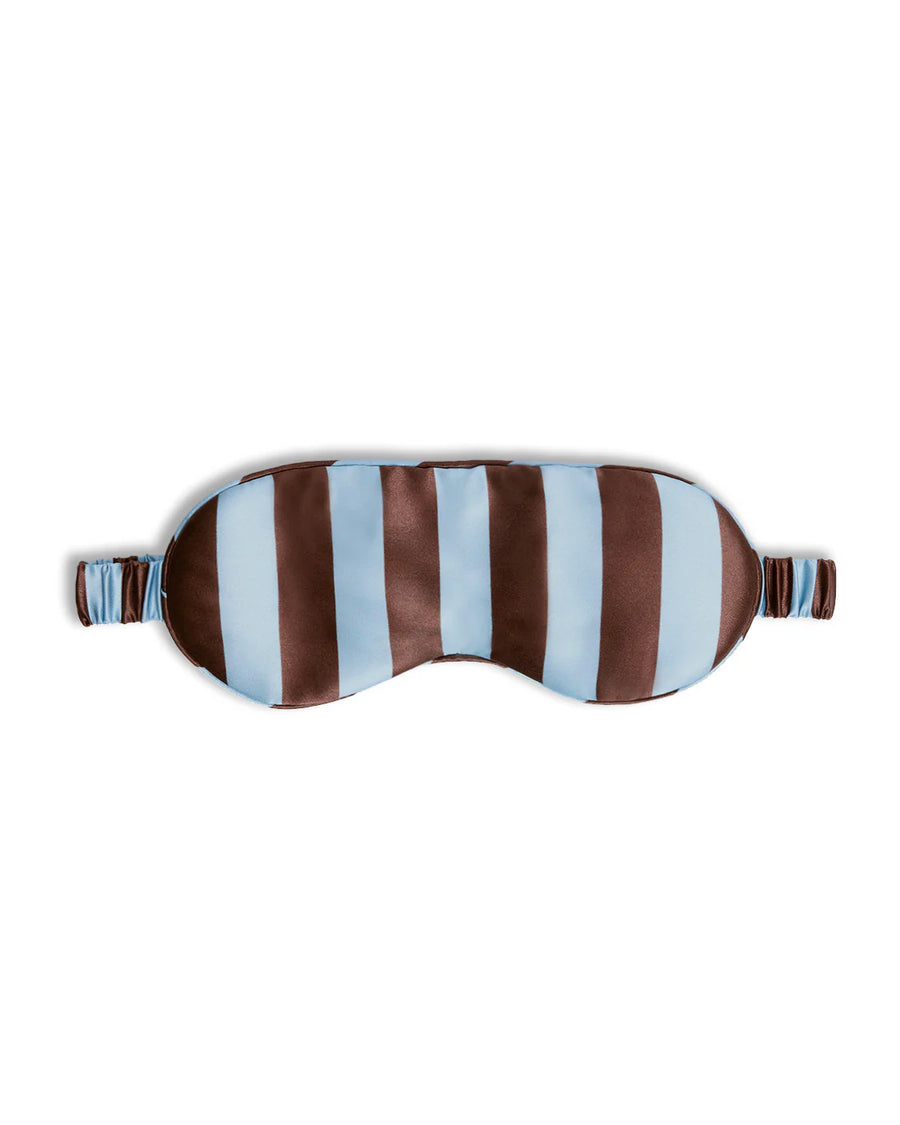 Silk Eyemask, Iced Chocolate Stripes