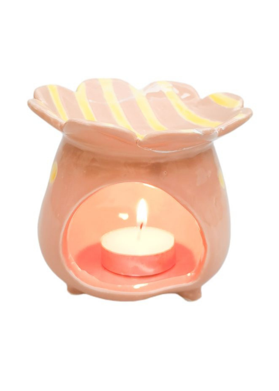 Halcyon Oil Burner - Peach & Yellow