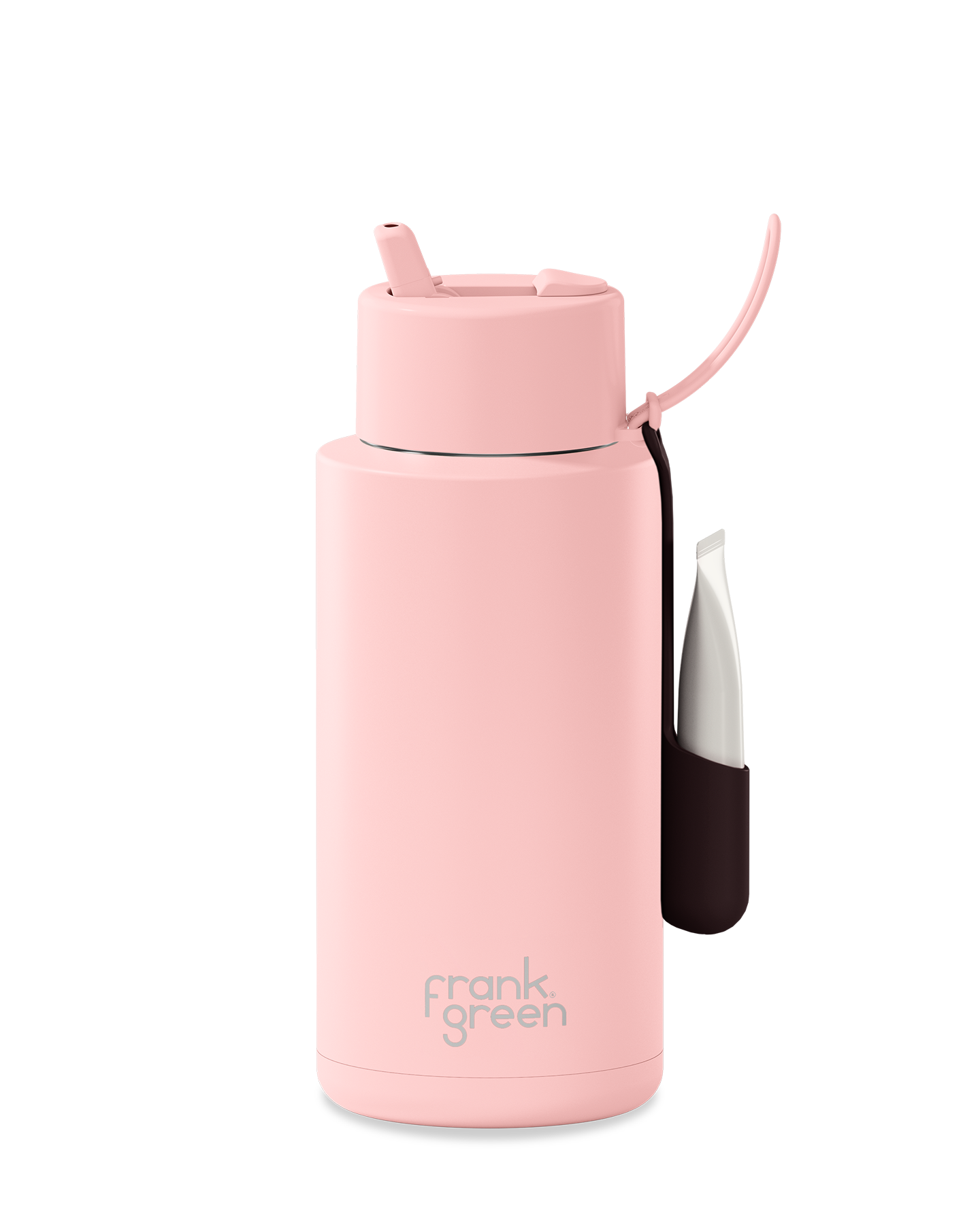 Lip and Sip Ceramic Reusable Bottle, 1 Litre with Lipgloss Holder