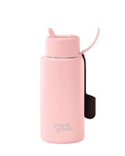 Lip and Sip Ceramic Reusable Bottle, 1 Litre with Lipgloss Holder