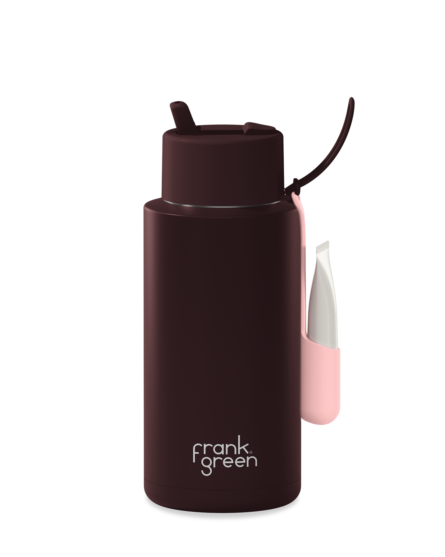 Lip and Sip Ceramic Reusable Bottle, 1 Litre with Lipgloss Holder