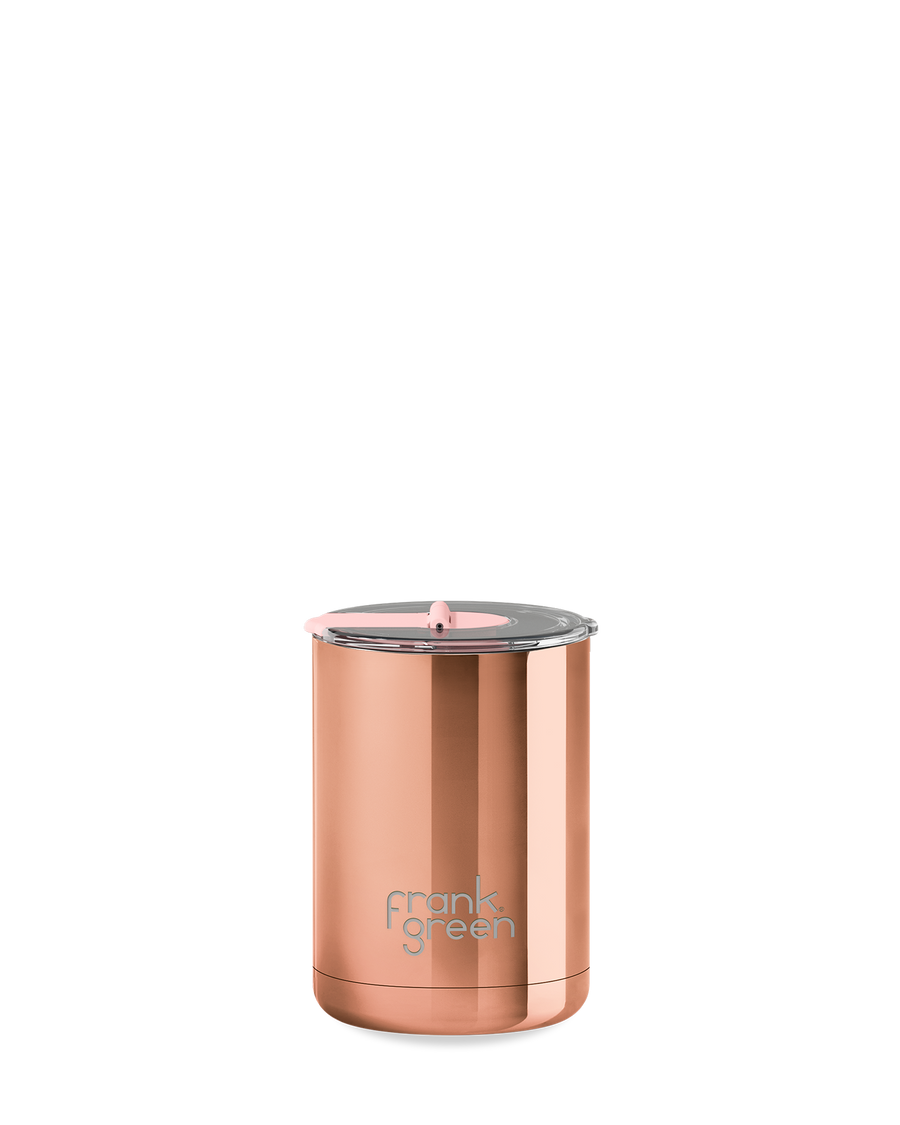 Ceramic Coffee Cup with Hinged Lid