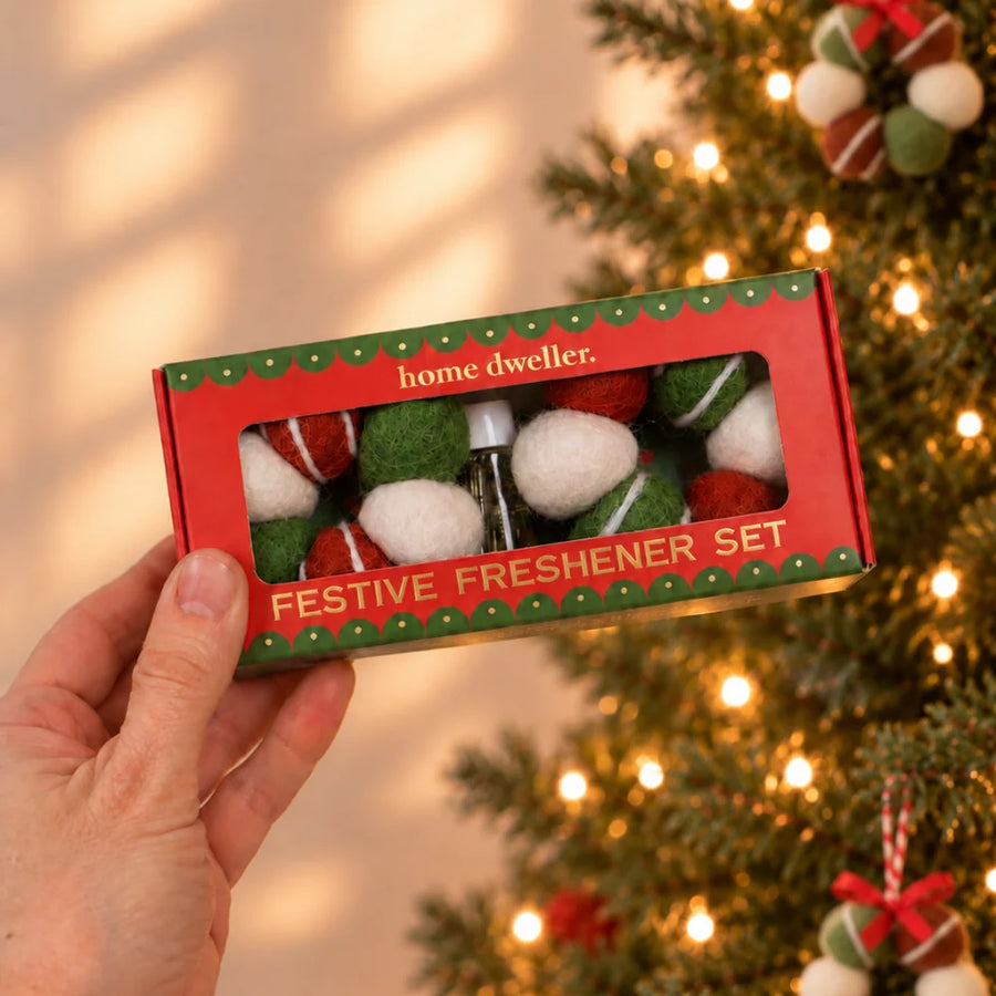 Festive Fresheners - Stripes - Reusable Scented Ornaments