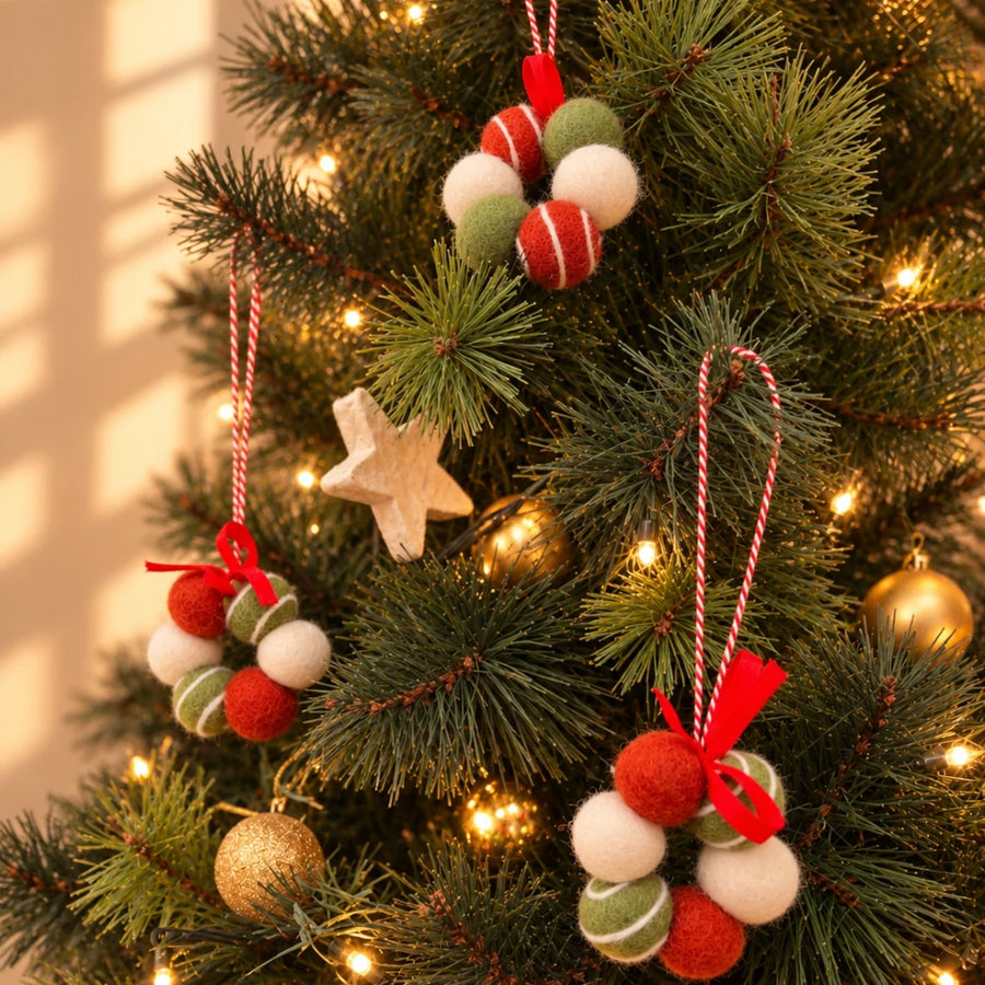 Festive Fresheners - Stripes - Reusable Scented Ornaments