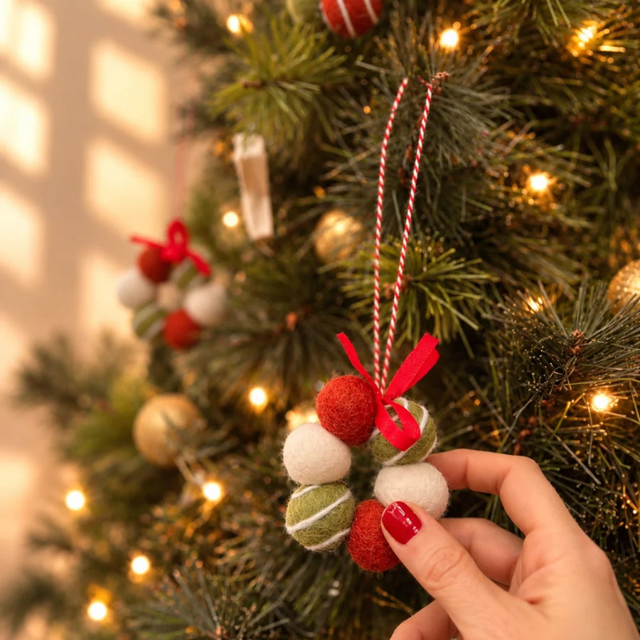 Festive Fresheners - Stripes - Reusable Scented Ornaments