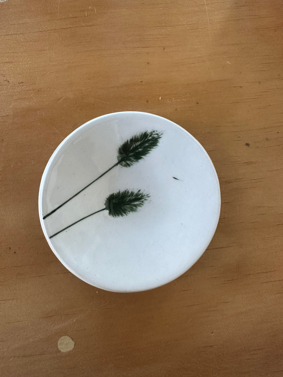 Ceramic Hare's Tail Dish