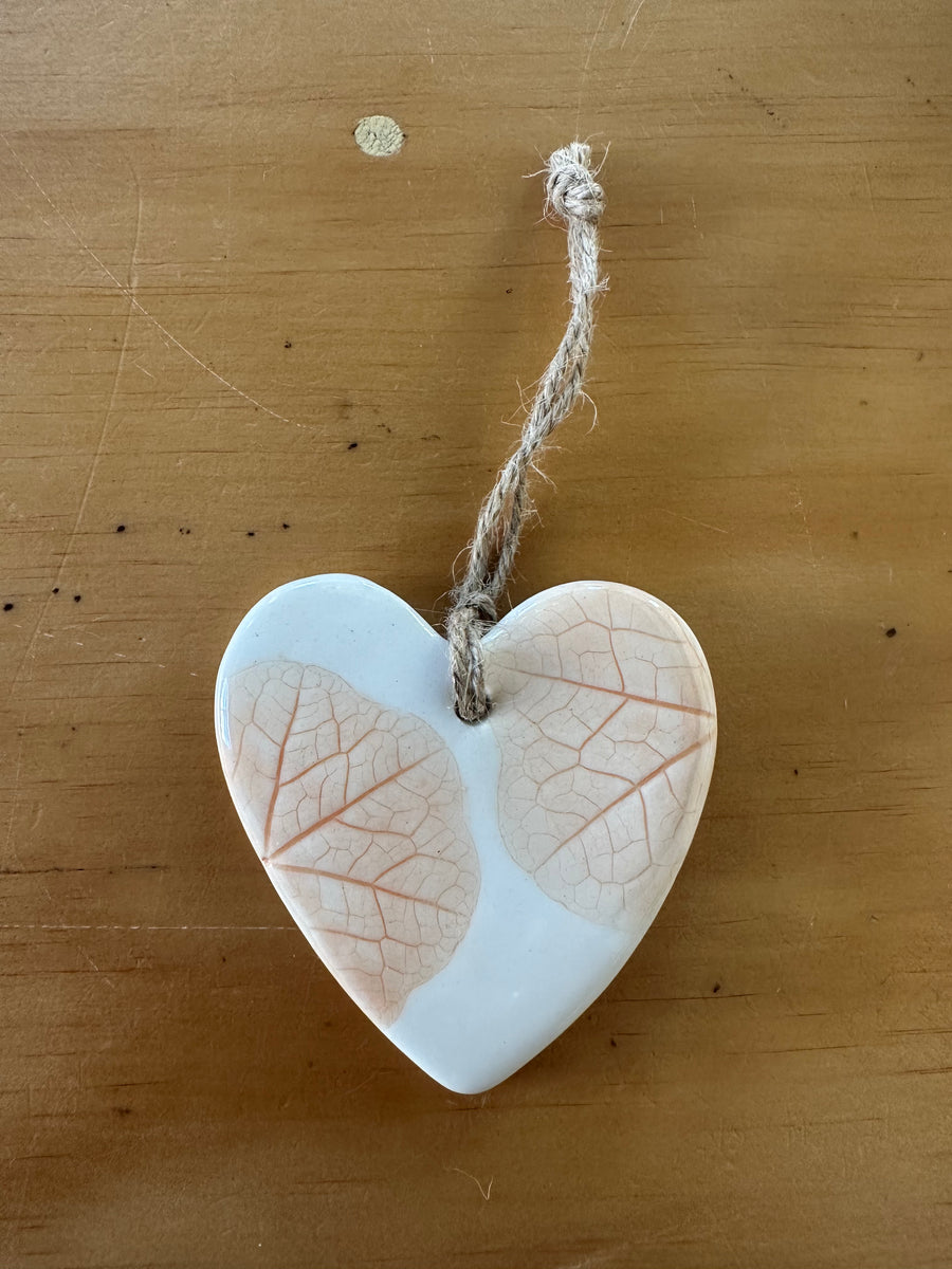 Ceramic Large Hearts, Nasturtium