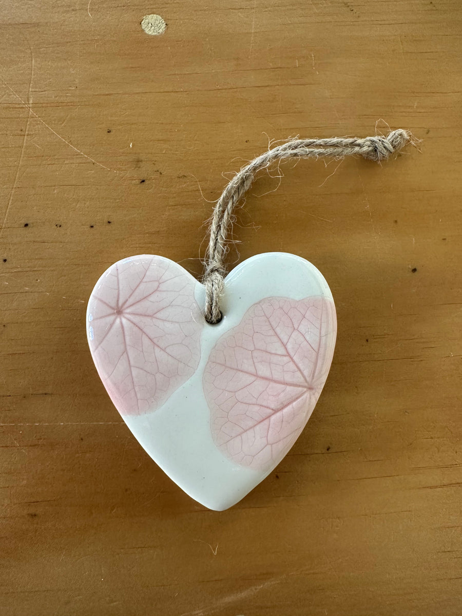 Ceramic Large Hearts, Nasturtium