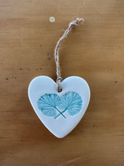 Ceramic Large Hearts, Pelargonium