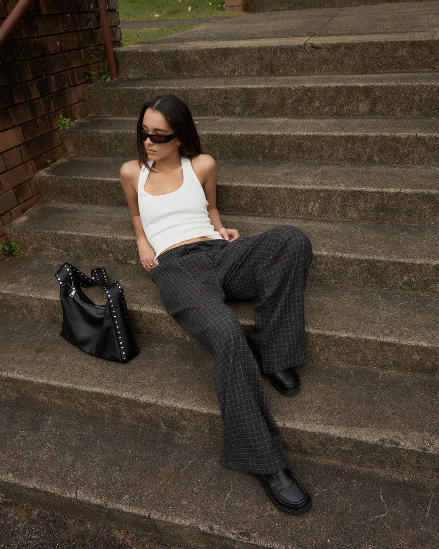 Dusk Seersucker Check Pants