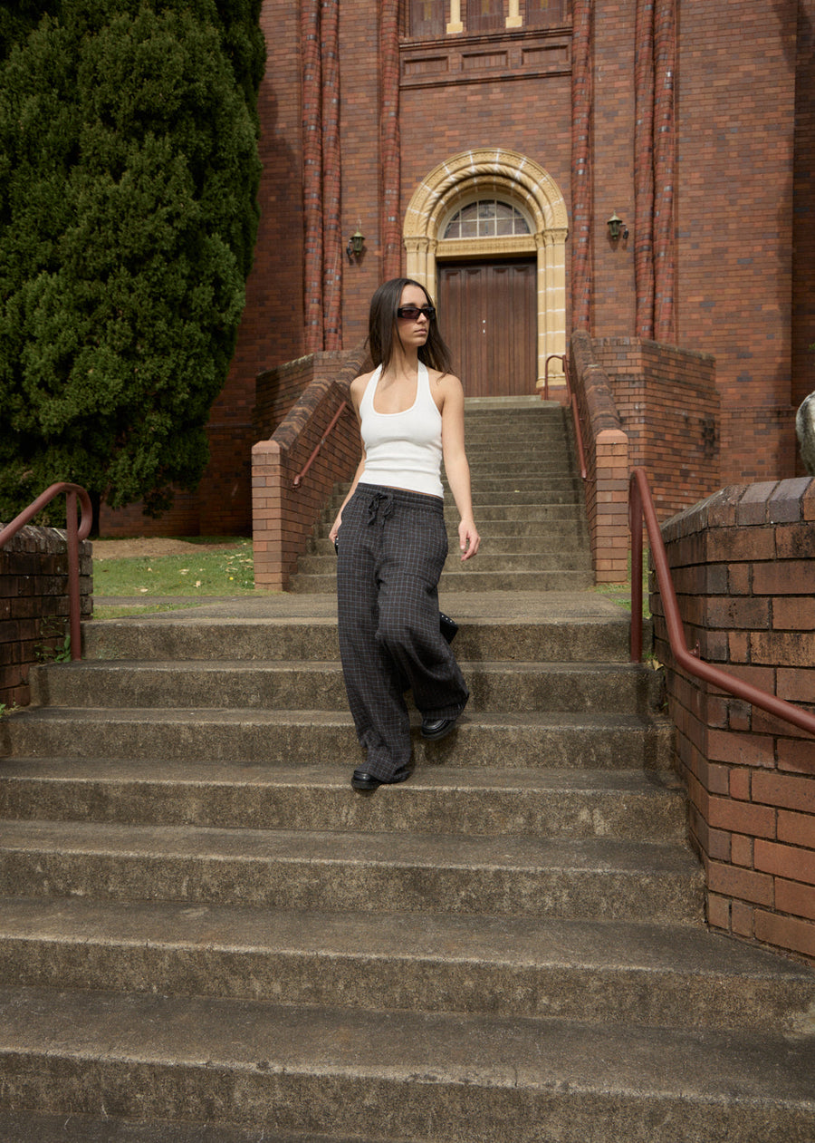 Dusk Seersucker Check Pants